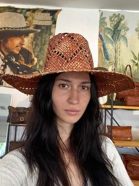 Reinhard Plank Straw Hat in Terracota